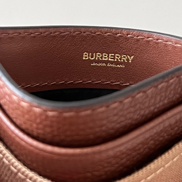 Burberry Check Card Case in Tan - Picture 7 of 9